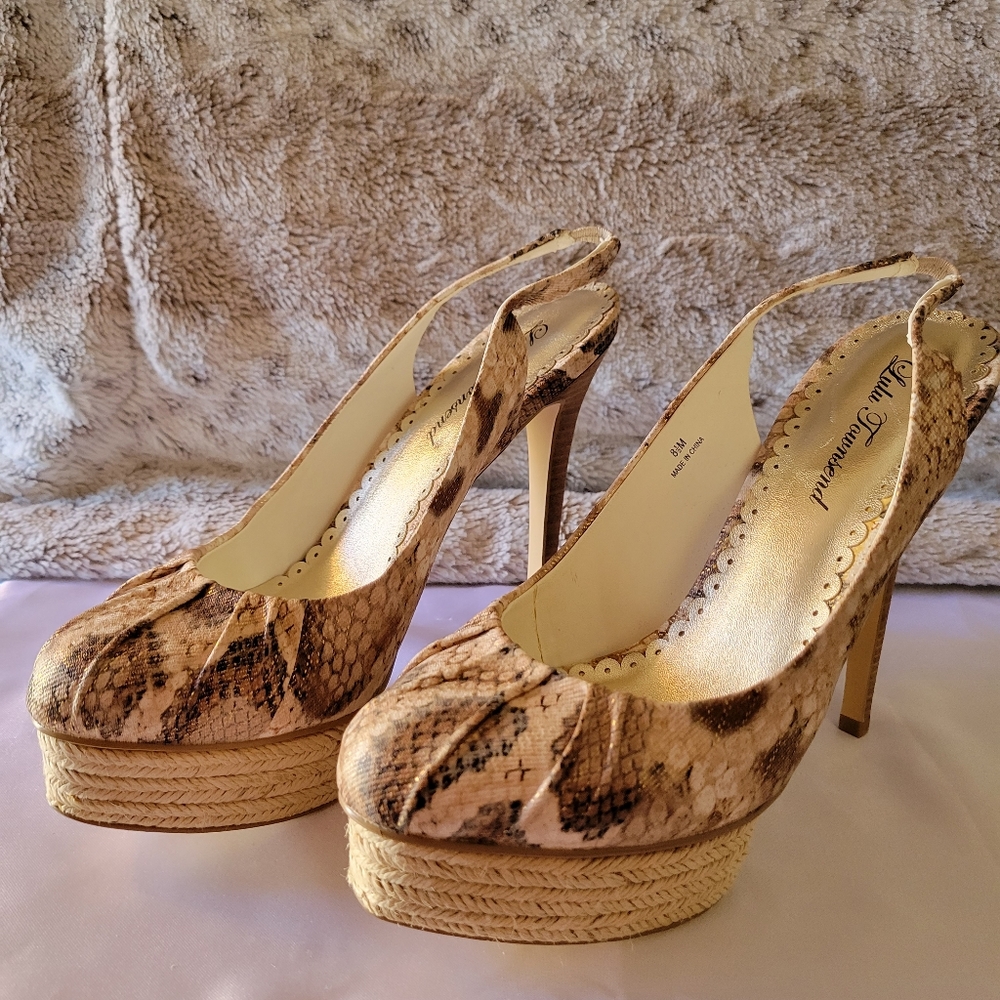 Women's Snakeskin Heel 8.5